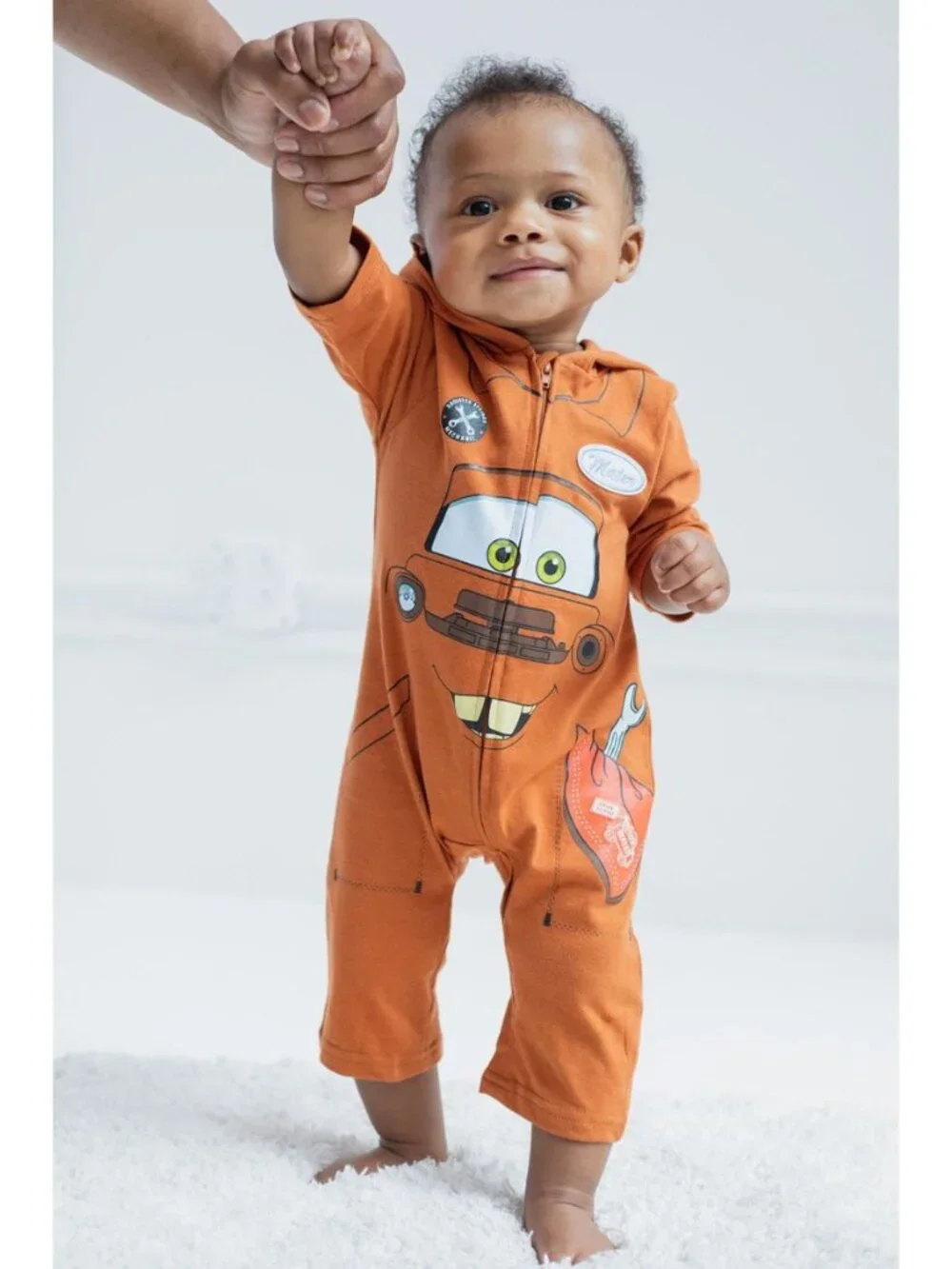 NWT Tow Mater Graphic Jersey Costume Zip Front Coverall 2T